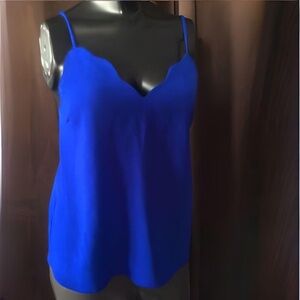 Monteau Los Angeles blue tank top, size S